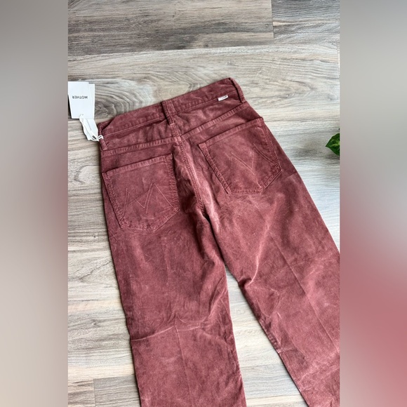 Mother Corduroy Mid Rise The Maven Ankle Pants Hopscotch Aztec Brown NWT - Picture 12 of 16